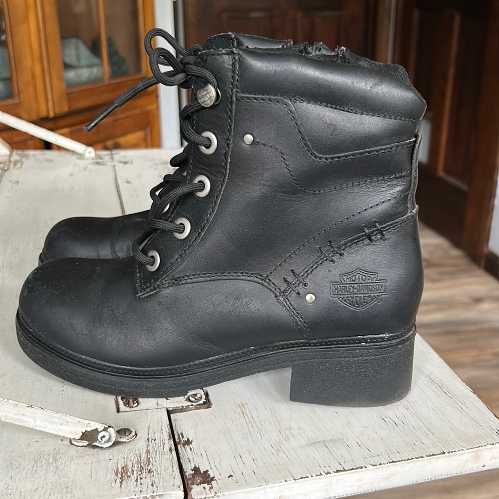 Harley Davidson leather riding boots